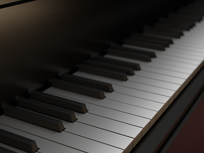 Piano 3d 3d animation 3d art 3d model 3d render animation cgi design illustration keyboard modelling music musical piano rendering