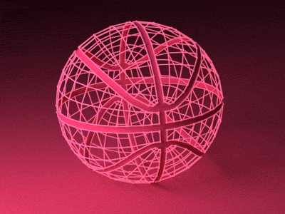 Ode To Dribbble 3d dribbble sphere