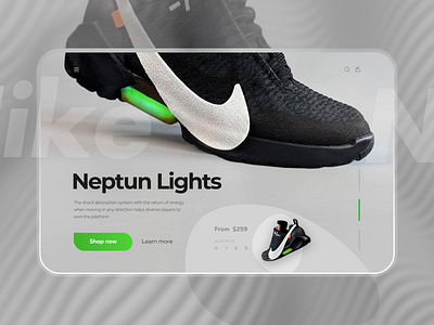 Concept of the 1st screen | Nike