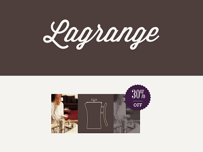 Lagrange brand identity typography