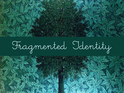 Fragmented Identity magritte print typography