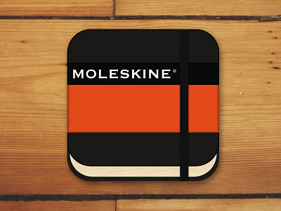 Moleskine Journal app icon ios ios6 journal moleskine ui
