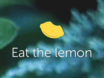 Eat The Lemon brand identity illustration lemon