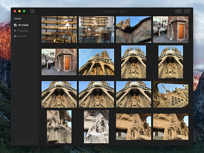 Elate - Photo Browser app application dark desktop dropbox grid mac photo pictures