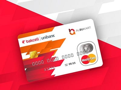 Logo and DebitCard design for Bakcell and Unibank art direction graphic design