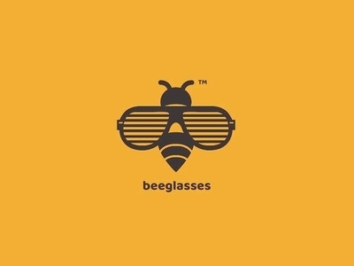 Logo for sunglasses boutique bee glasses logo sunglasses