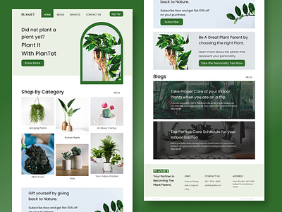 PlanTet - Be a Plant Parent design figma figma design figma designer ui uiux user interface visual design visual ui