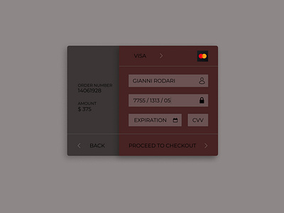 Daily UI 02: a credit card checkout form