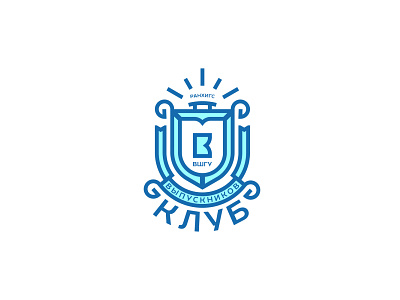Alumni club alumni club crest logo kb monogram