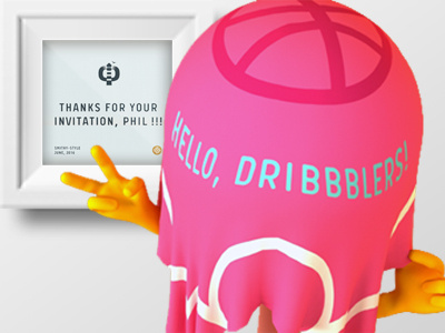 Thank you Phil! dribbble first shot invitation phil mayakov russia thanks tula