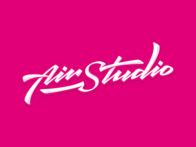 Airstudio agency air event lettering logo studio