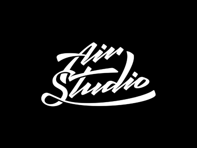 Airstudio agency air event lettering logo studio