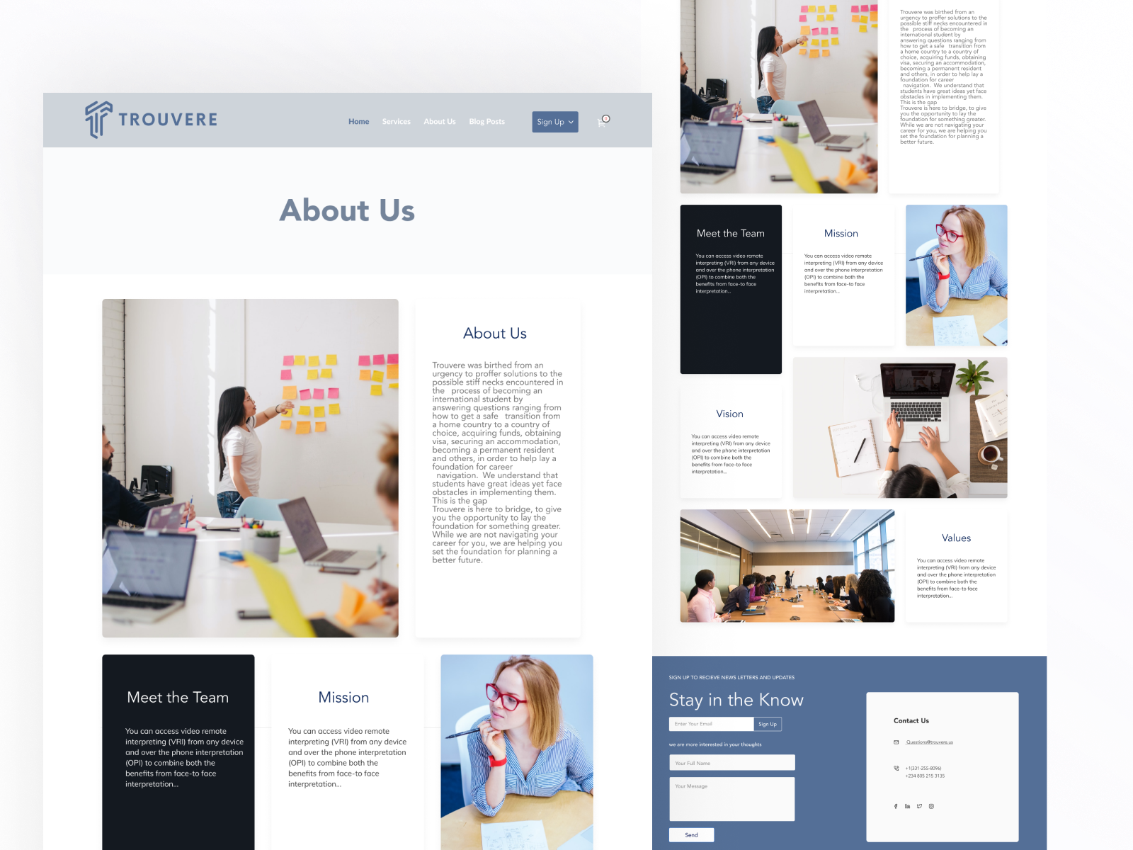 About Us Page Design By Bright Eyegheleme On Dribbble