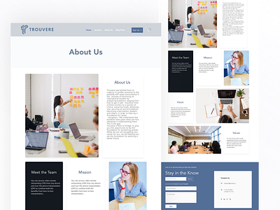 About Us Page Design about us design study abroad ux