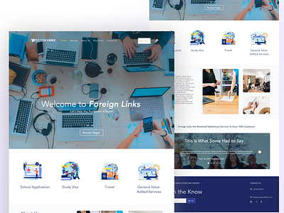 Study Aboad Consulting Firm Landing page