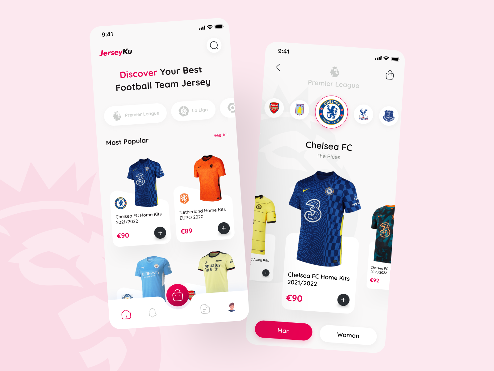 JerseyKu Football Jersey Store App by Akhmad Maariz on Dribbble