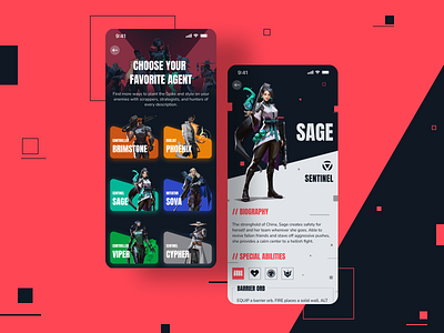 Valorant App - UI Design Concept