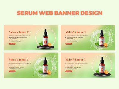 Serum Web Banner Design. web banner