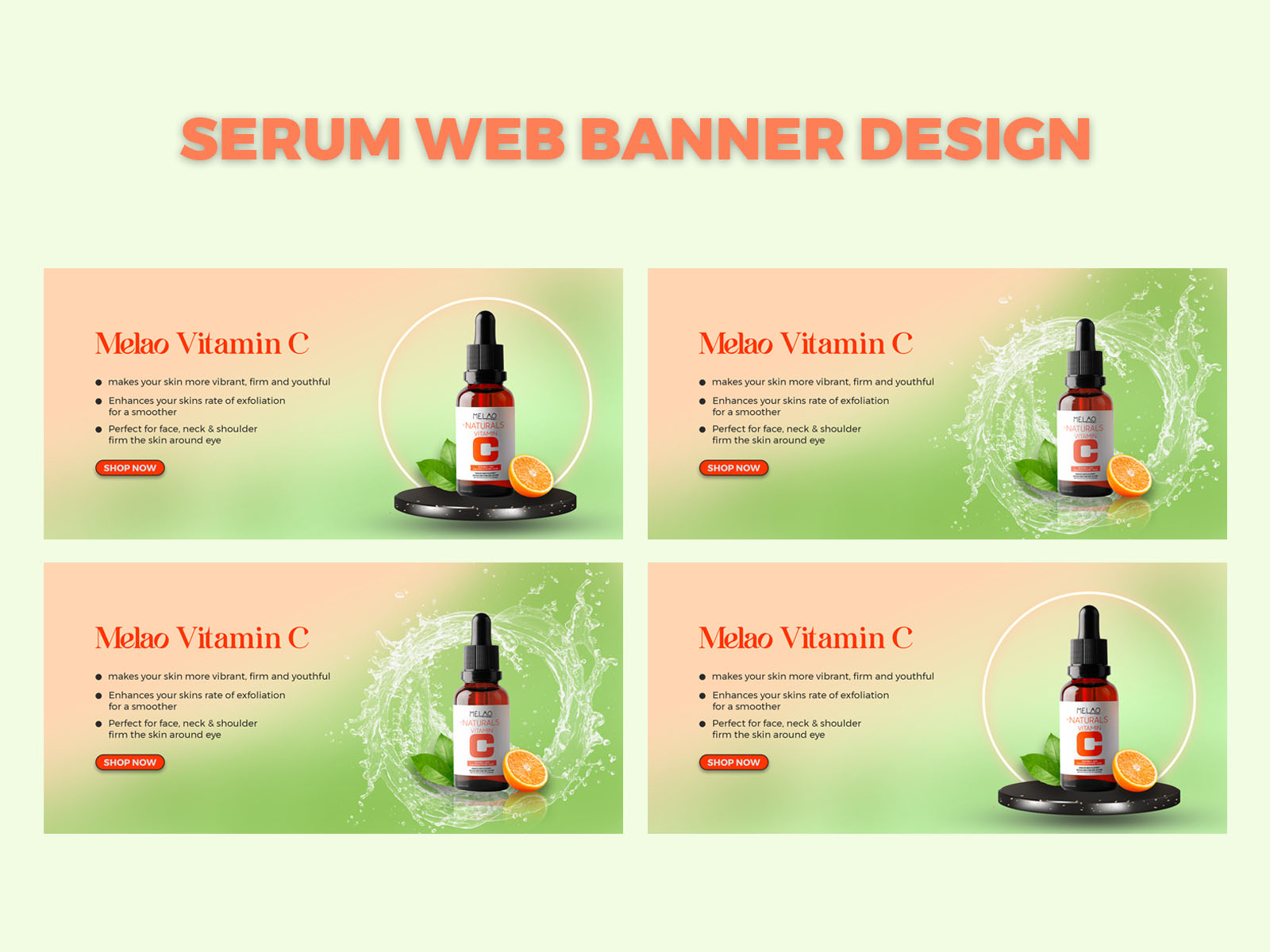 Serum Web Banner Design. by Morsheda Akhter on Dribbble