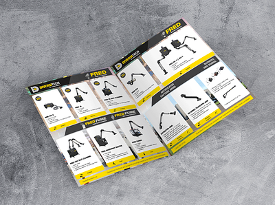Line Card Brochure (Open) branding brochure design graphic design industrial