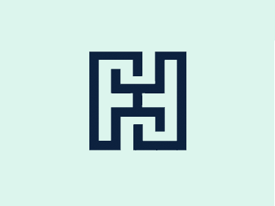 H & F Logo attorney logo entertwined h logo h f logo h mark modern h