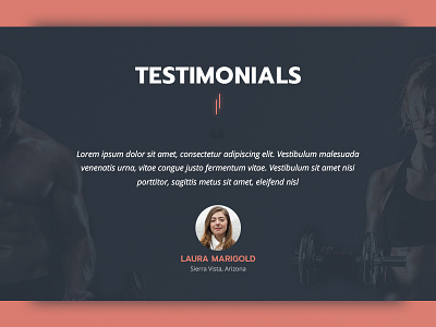 [WIP] Testimonials Section for Fitness Trainer