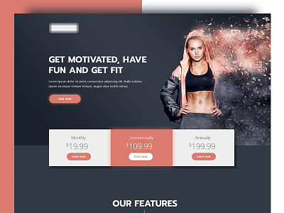 Website For Fitness Training Center 