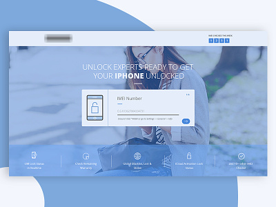 [WIP] Redesign for iPhone Unlock Checker Service blue imei iphone unlock