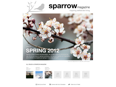 SparrowMag Cover: Issue03 cover magazine ui web