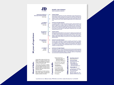 Resume - Personal Brand brand design brand identity branding branding design color palette graphic design layout personal brand personal branding print print design resume resume design