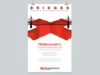 TEDxBoulderWomen graphic design illustrator poster ted tedxboulder