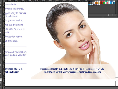 Harrogate Health & Beauty print design branding logo design print design typography