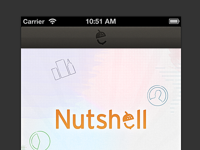 Nutshell UI design icon design ios iphone logo design texture ui design