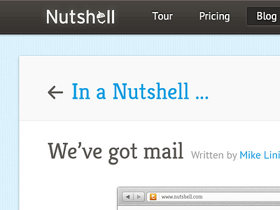 Nutshell UI design