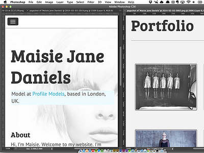 Maisie Jane Daniels web design branding graphic design logo design texture ui design web design