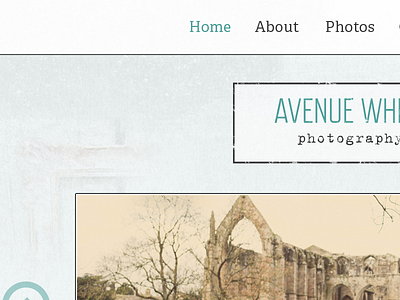 Avenue White Photography web design branding graphic design logo design mobile first responsive design texture ui design web design