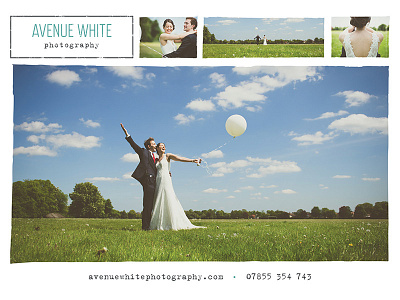 Avenue White Photography print design