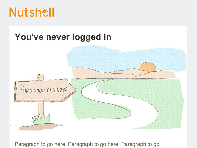 Nutshell email design by Karsten Rowe on Dribbble