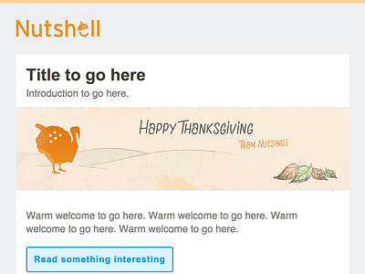 Nutshell email design