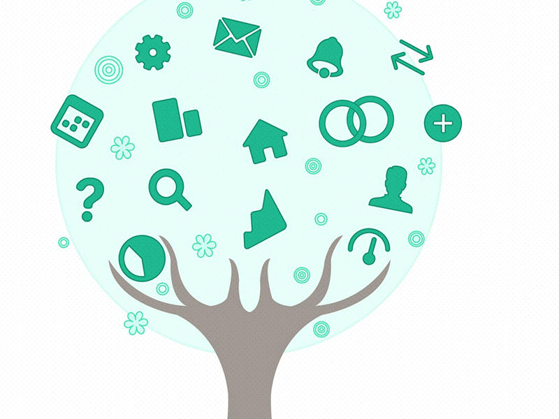 Nutshell web design gif green grow icons nutshell texture tree watercolor