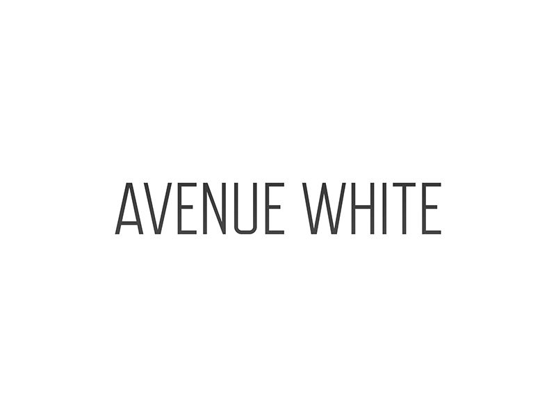 Avenue White logo design branding evolution logo photography texture typography