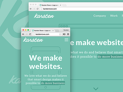 Karsten Rowe web design harrogate home page responsive web design yorkshire