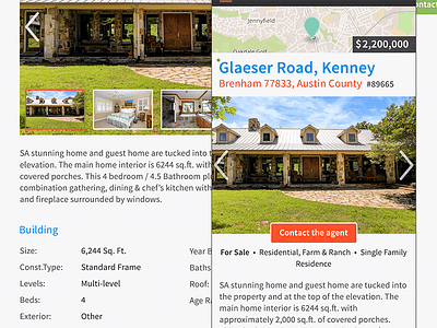 Property Listing Service web design map mobile property responsive search web design