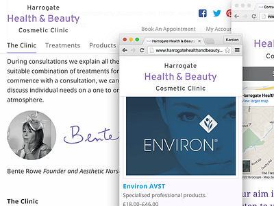 Harrogate Health & Beauty web design ecommerce harrogate responsive design web design