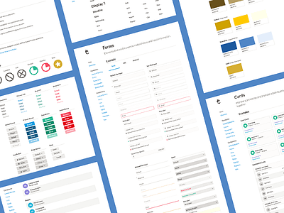 Nutshell Design Language buttons cards colors components crm forms iconography links lists style guide tables typography