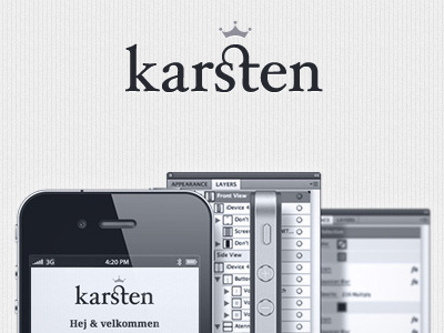 karsten.me web design icon design illustration texture ui design web design