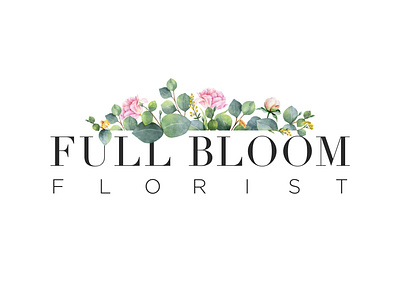 Full Bloom Florist australia brand branding branding design business corporate design floral florist flower graphic design logo