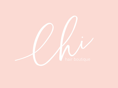 Chi Hair Boutique Logo branding design hair care hair salon logo design
