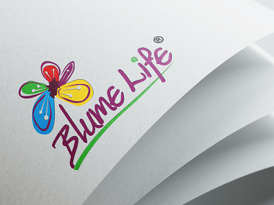 BlumeLife advertising and print media branding design graphic design logo