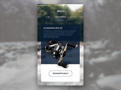 Fishing Tackle App app concept demo ios iphone mobile tackle ui